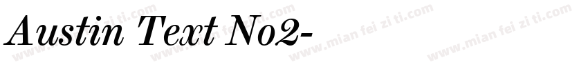 Austin Text No2字体转换